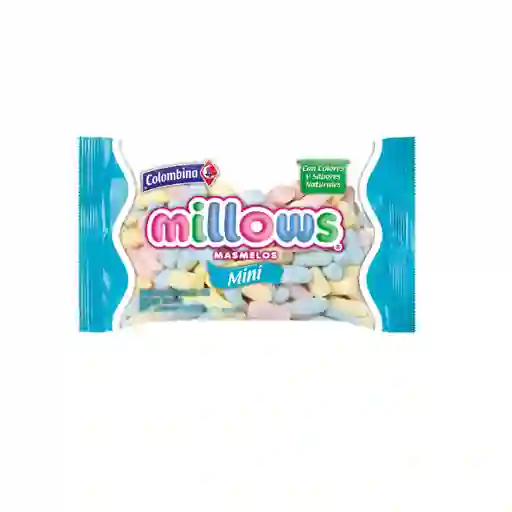 Mini Masmelos De Colores Millows 20 Gr