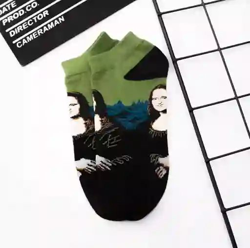 Medias Tobilleras Obras De Arte (la Gioconda O Monna Lisa De Leonardo Da Vinci)