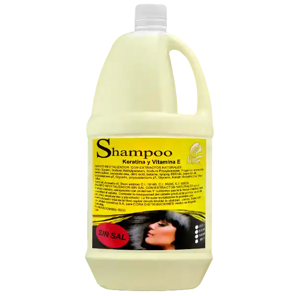 Active Shampoo Keratina Y Vitamina E X2000ml