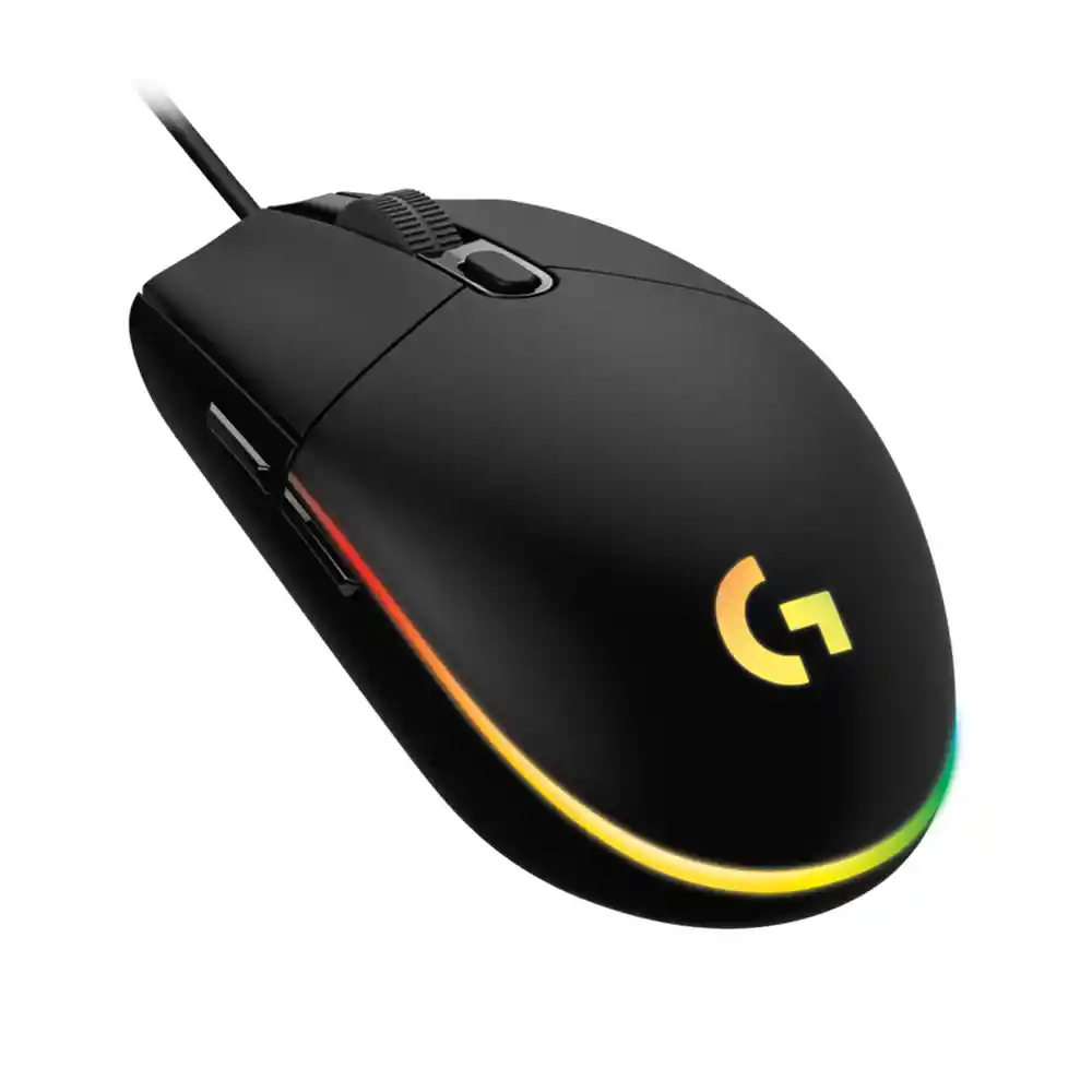 Logitech Mouse Gamer G203 Lightsync Rgb. 6 Botones / 8000Dpi Negro