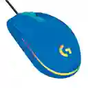 Logitech Mouse Gamer G203 Lightsync Rgb. 6 Botones / 8000Dpi Azul