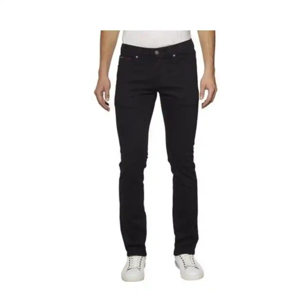 Tommy Hilfiger Talla 32 X 32 - Pantalon Negro Hombre Essential Tech Corduroy Black