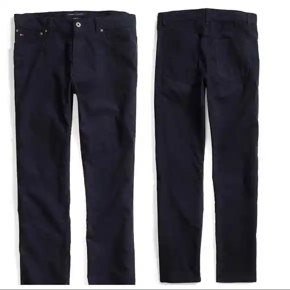 Tommy Hilfiger Talla 31X30 - Pantalon Hombre Essential Tech Corduroy Pant Navy