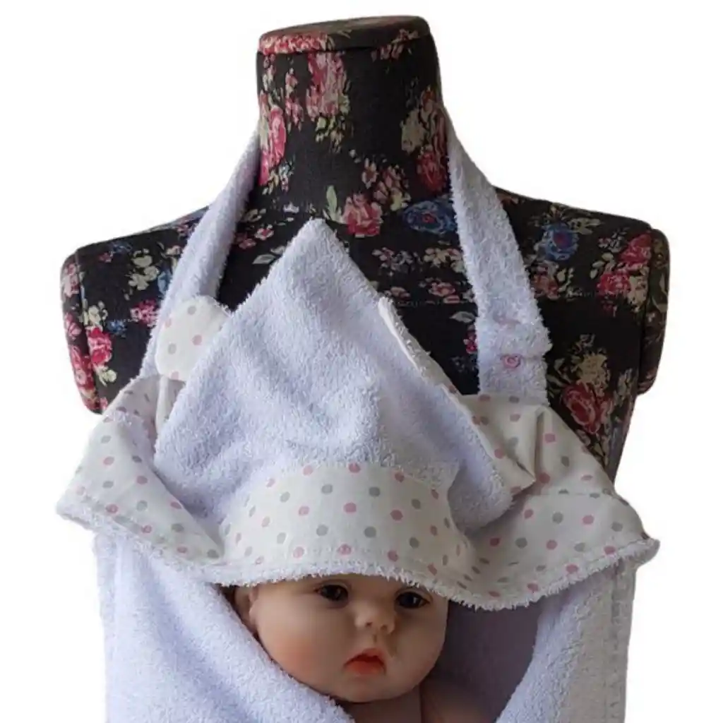 Toalla Delantal Con Capota Para Bebé Niña
