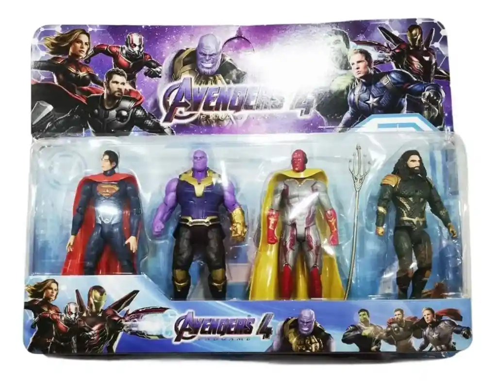 Muñecos Figuras Coleccionables Advengers Set 4 Unidades