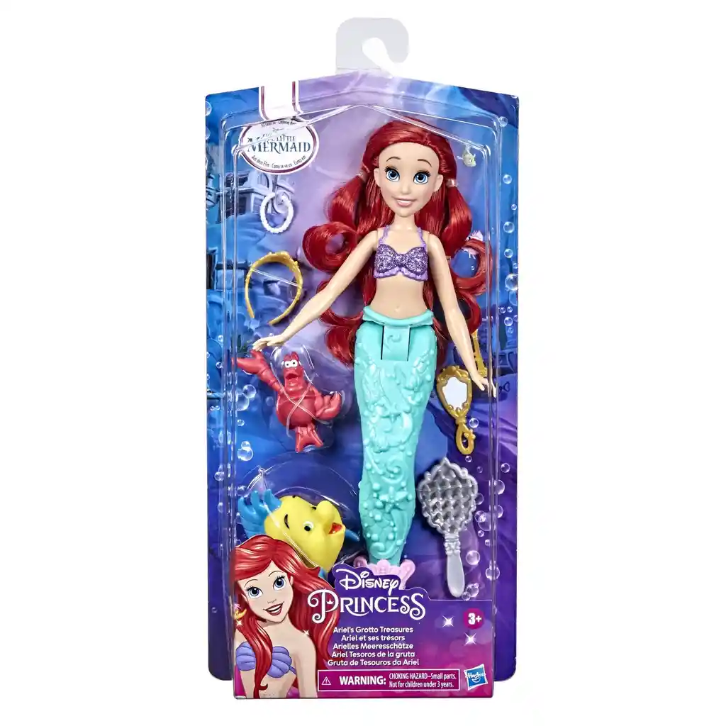 Ariel Muñeca Original Tesoros Sebastian Flounder + Accesorios