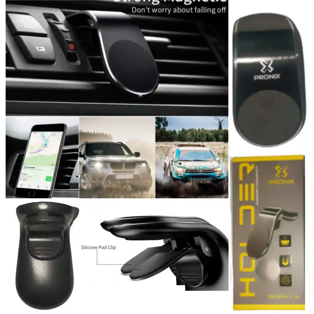 Holder Rejilla Automovil Pronix Magnetico Original Calidad Nixh-14