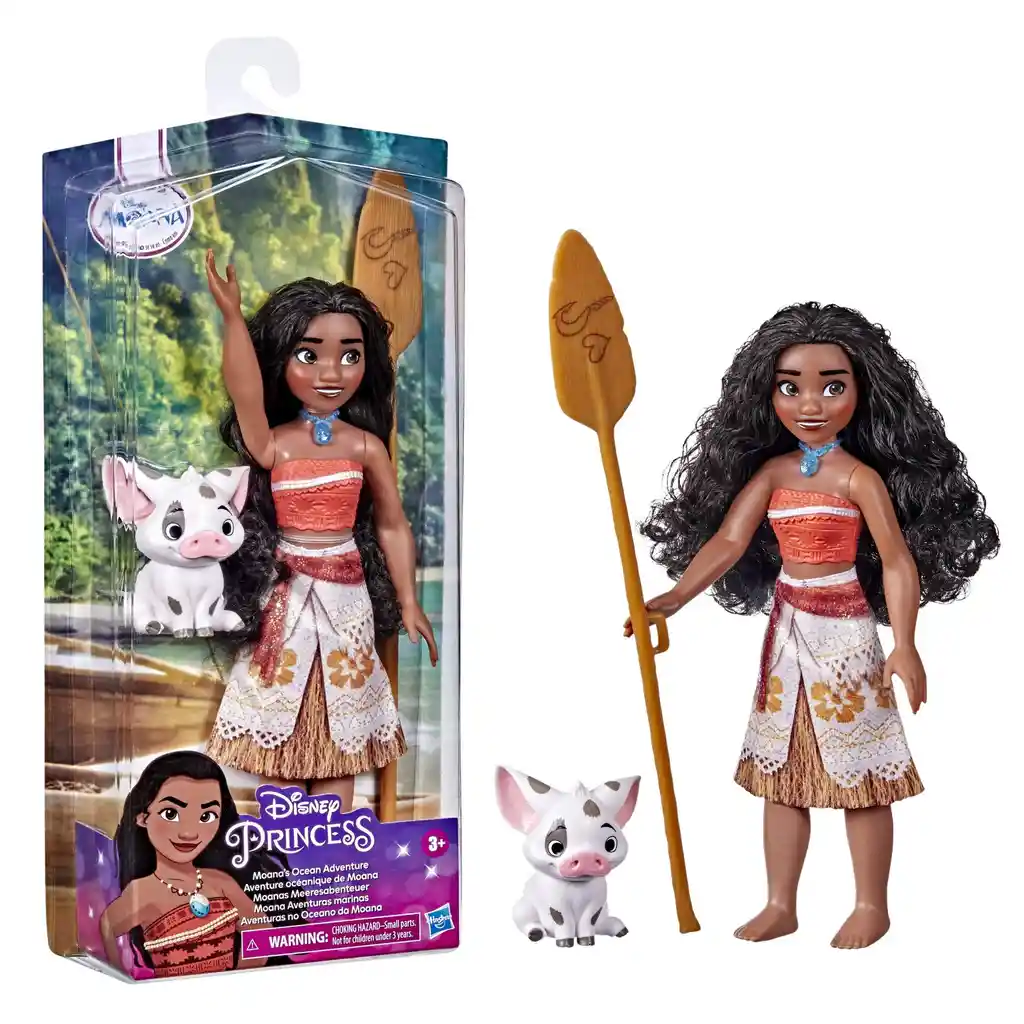 Moana Muñeca Original Aventura Oceano, Pua Y Remo Envio Ya