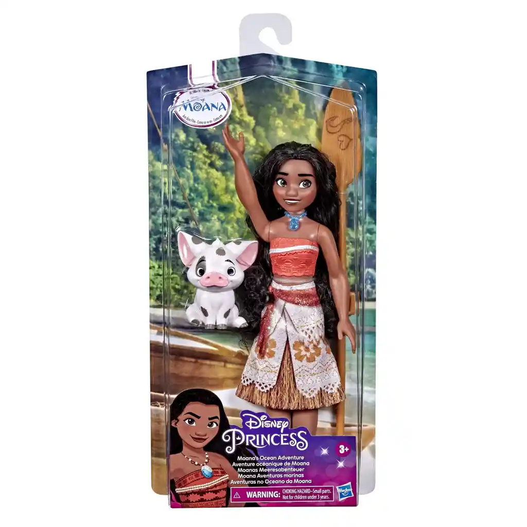 Moana Muñeca Original Aventura Oceano, Pua Y Remo Envio Ya