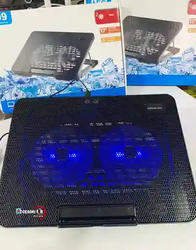 Base Refrigerante Para Portátil Con 2 Ventiladores / N99