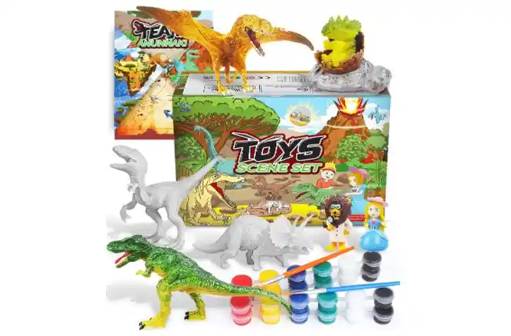 Kit De Pintura De Dinosaurio Para Niños 45 Piezas