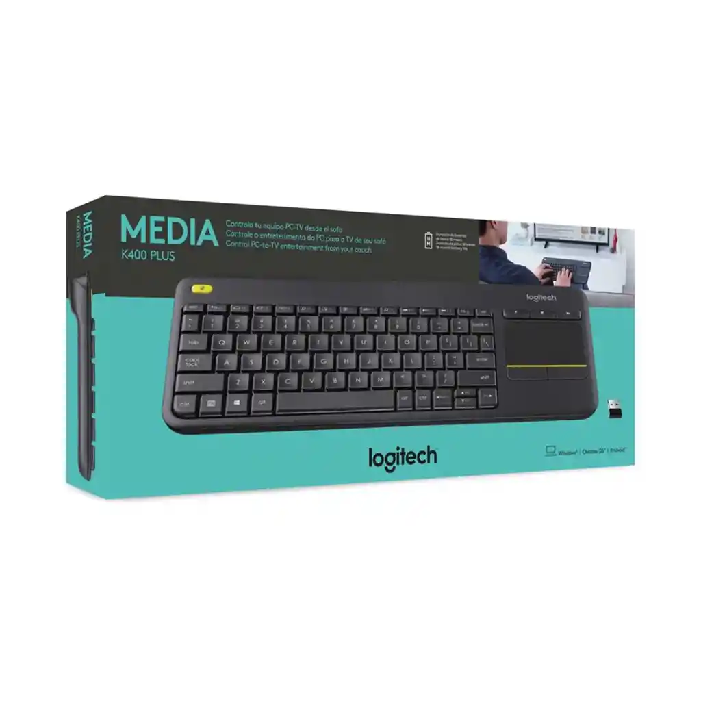 Logitech Teclado Inalambrico K400 Plus