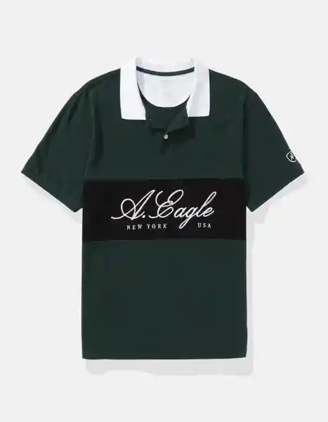 Polo Hombre Verde Talla X-Large 4570300 American Eagle