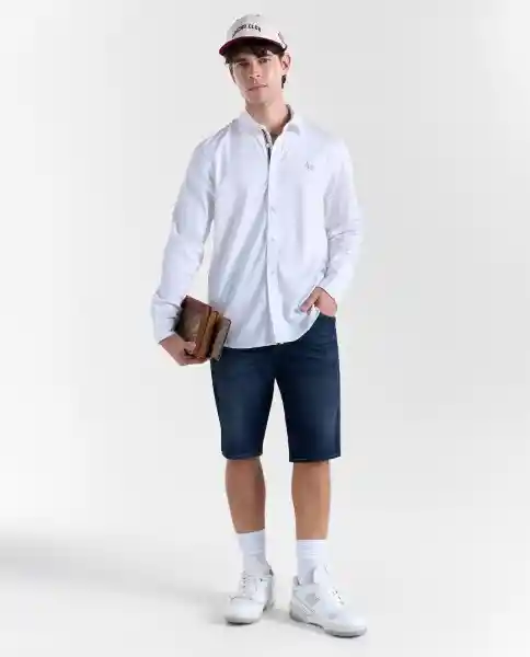 Camisa Hombre Blanco Talla M 819G501_BLA110601 Americanino