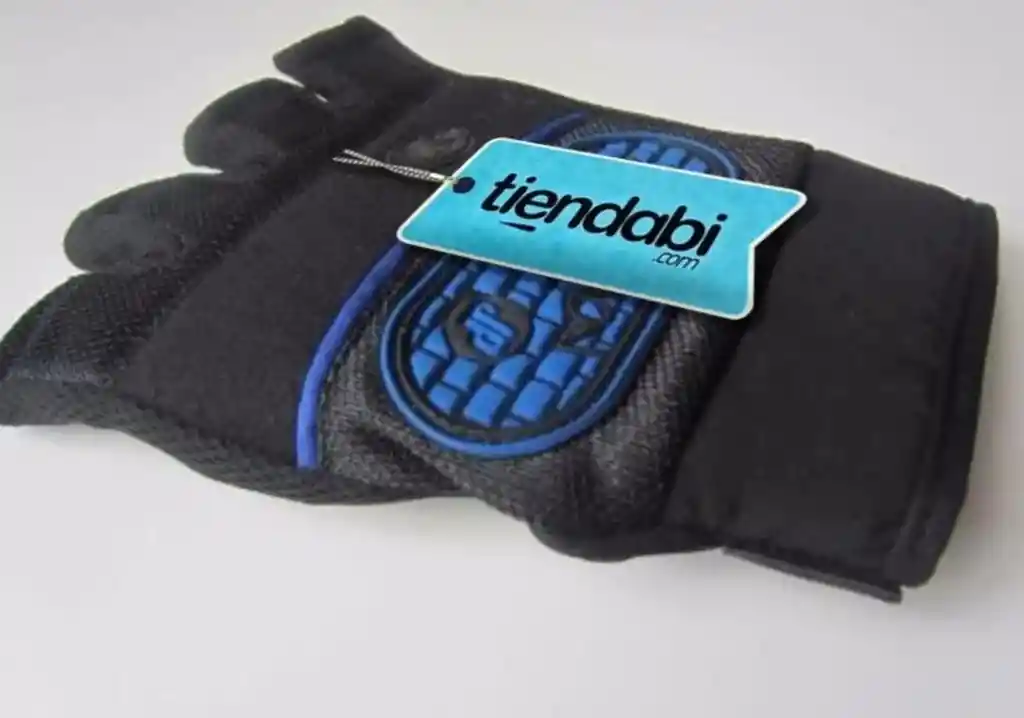 Guantes Para Pesas Gimnasio Gym Fitness Ciclismo Hombre Azul