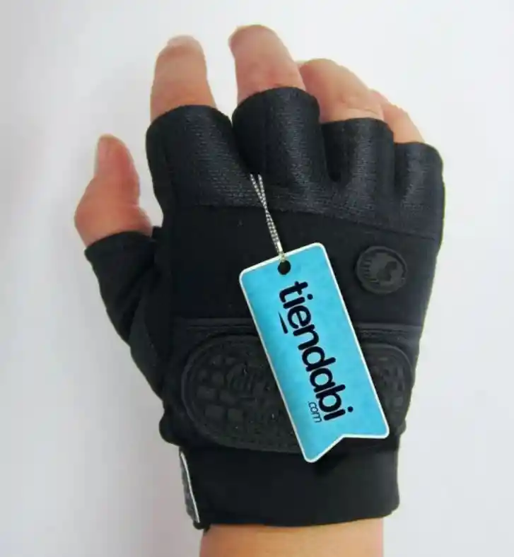 Guantes Para Pesas Gimnasio Gym Fitness Ciclismo Protección Negro