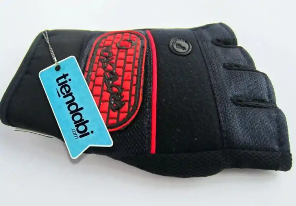 Guantes Para Pesas Gimnasio Gym Fitness Ciclismo Hombre Rojo