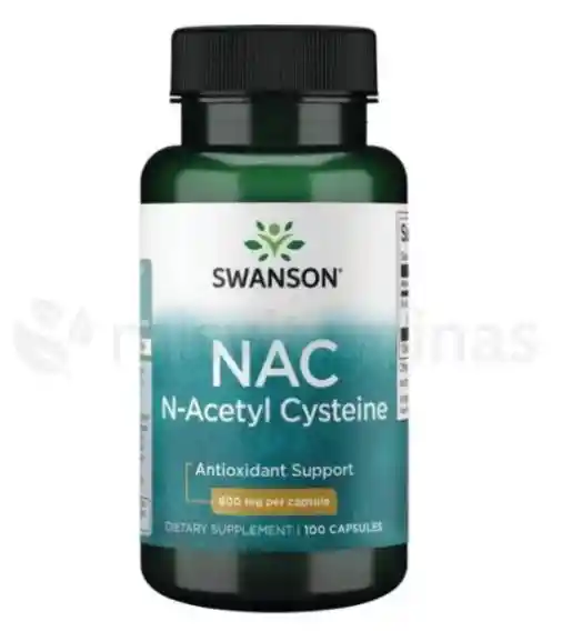 Nac Acetyl Cysteine 100 Capsulas 600 Mg Swanson