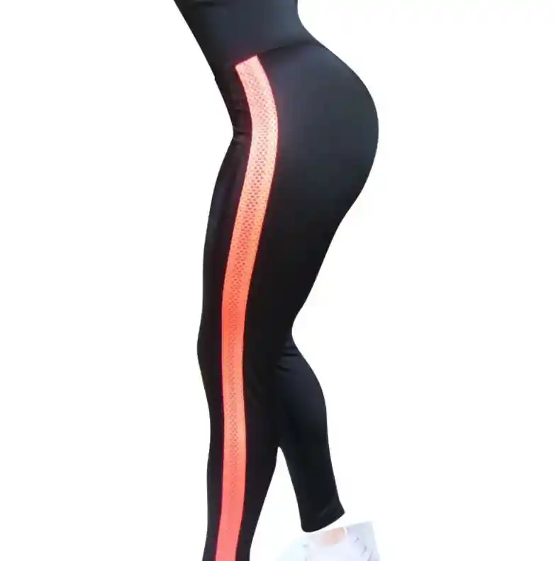 Leggins Deportivo Lycra Deportiva Pantalón Deporte Mujer Rosado Claro