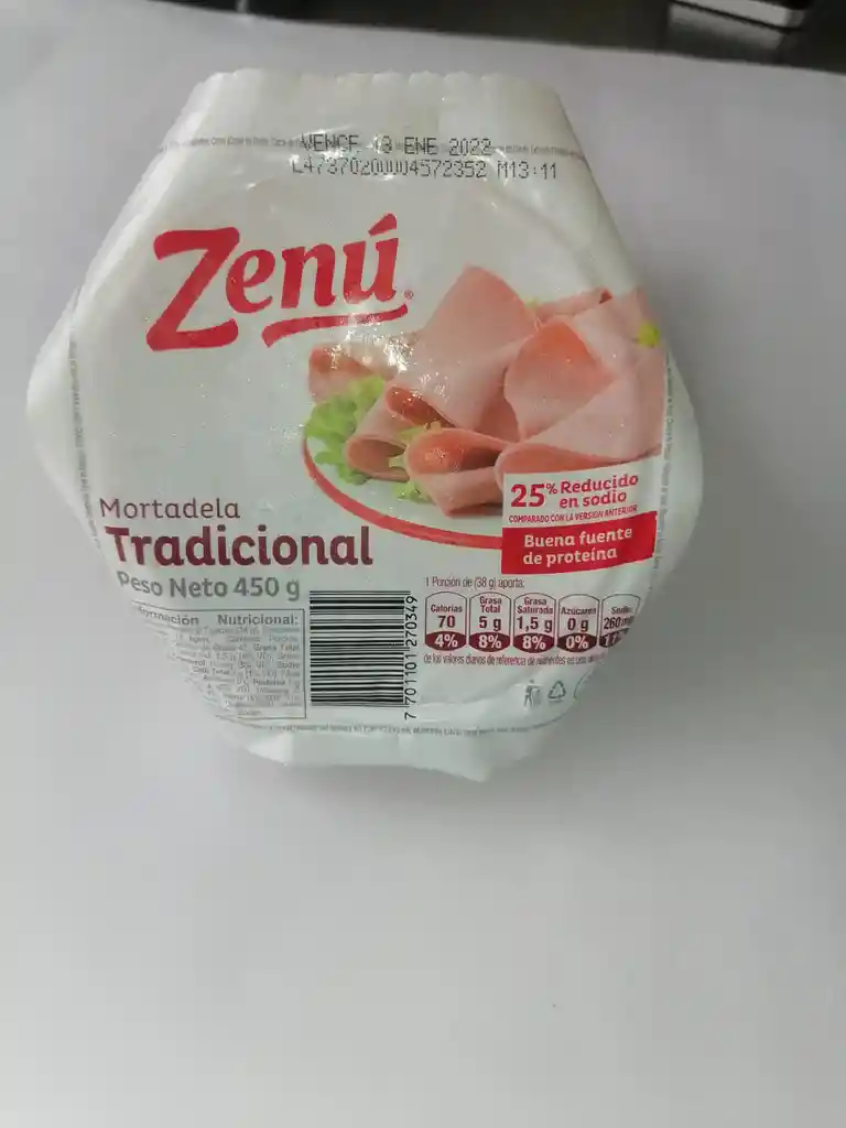 Zenú Mortadela 1Lb