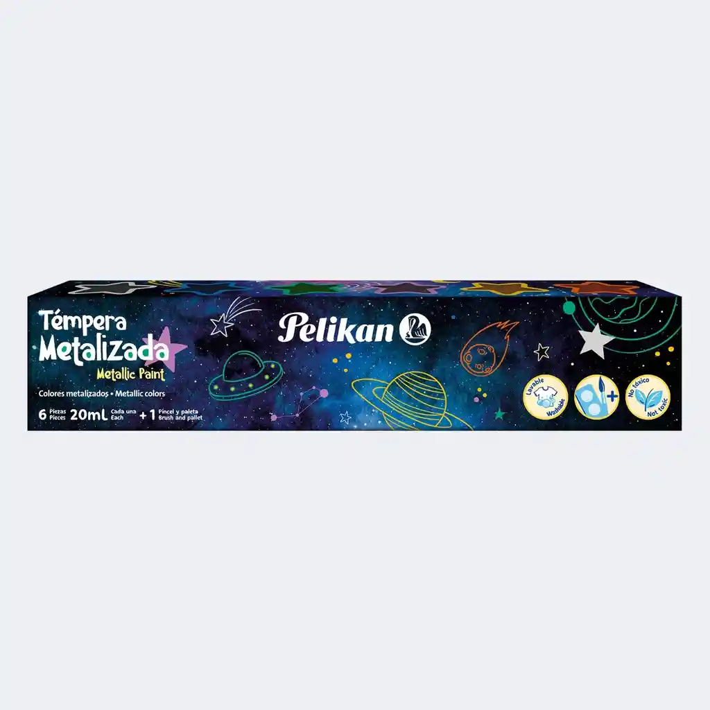 Pelikan Tempera Color Metalico X 6