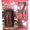  Estuche Regalo Vasos Navidad  Ron Viejo De Caldas Juan De La Cruz Anejo 5 Anos Botella 