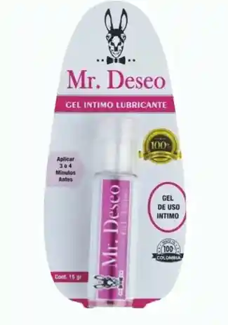 Gel Lubricante A Base De Agua Mr Deseo