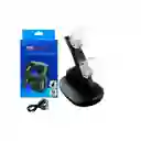 Ps4 Base Carga Stand Doble Cargador Controles Slim & Pro