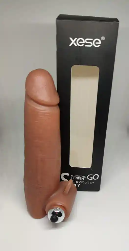 Funda Extensora Para Pene Realista Con Vibración