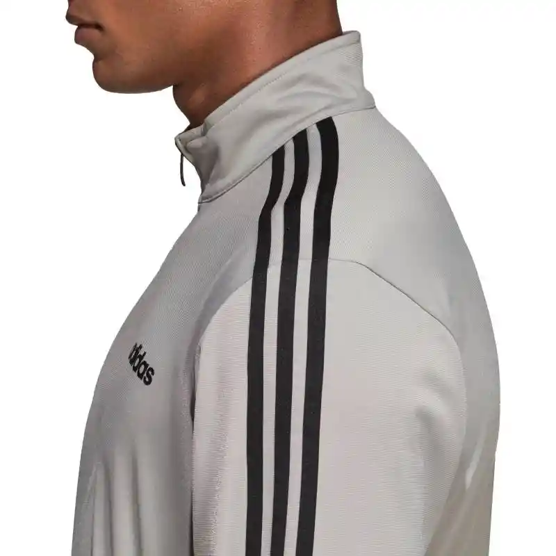 Talla L- Chaqueta Hombre Adidas Essential 3-stripes Tricot Track Top Solid Gray | Original