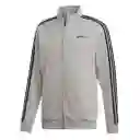 Talla L- Chaqueta Hombre Adidas Essential 3-stripes Tricot Track Top Solid Gray | Original