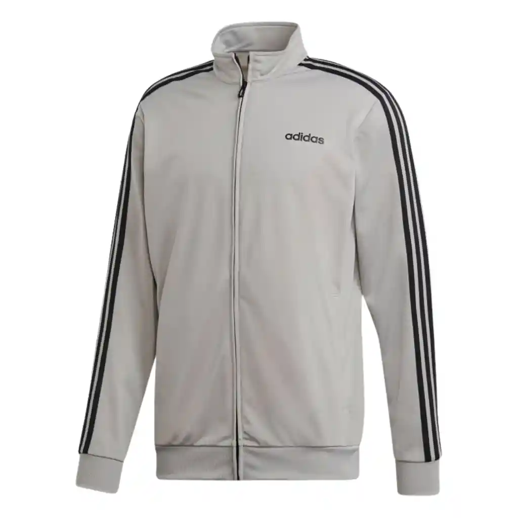 Talla L- Chaqueta Hombre Adidas Essential 3-stripes Tricot Track Top Solid Gray | Original