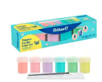 Pelikan Temperas Colores Pastel X 6 Unidades