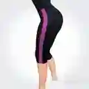 Leggins Deportivo Lycra Pantalón Corto Deporte Mujer Morado