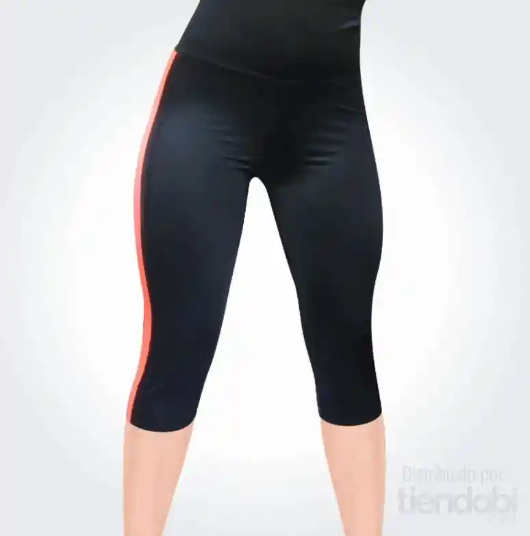 Leggins Deportivo Lycra Pantalón Corto Deporte Mujer Salmon