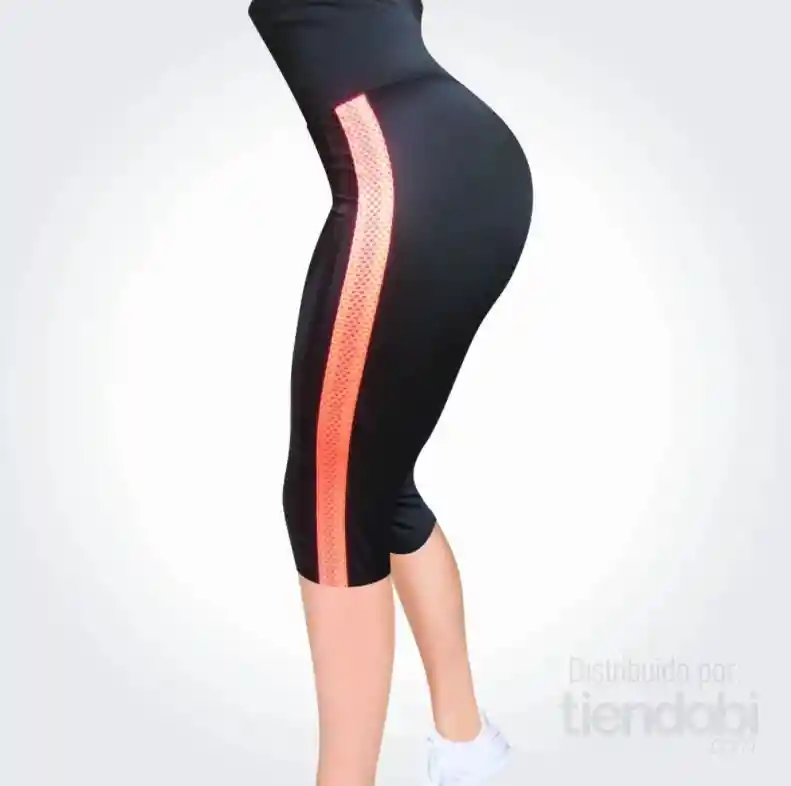 Leggins Deportivo Lycra Pantalón Corto Deporte Mujer Salmon