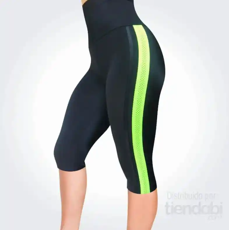 Leggins Deportivo Lycra Pantalón Corto Deporte Mujer Amarillo