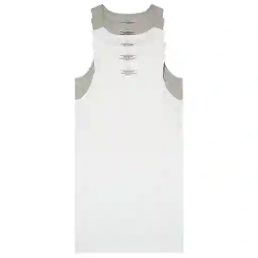 Talla M, - Pack 5 Camisetas Esqueleto Hombre Calvin Klein Cotton Classic Tank Top White/gray
