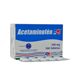 Acetaminofén 500 Mg A.g. Blíster X 10 Tabletas