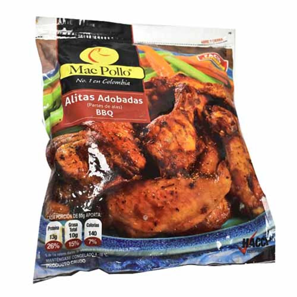 Mac Pollo Alitas Adobadas 900 g