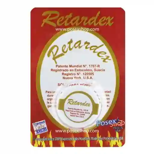 Crema Retardante Para Hombre Retardex 5gr