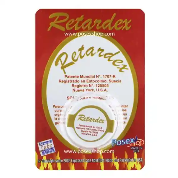 Crema Retardante Para Hombre Retardex 5gr