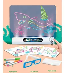 Magic Pad Tablero Dibujo Led 3d Creativo Arte