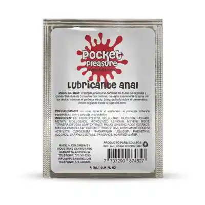 Lubricante Anal Pocket En Sachet Gcc455