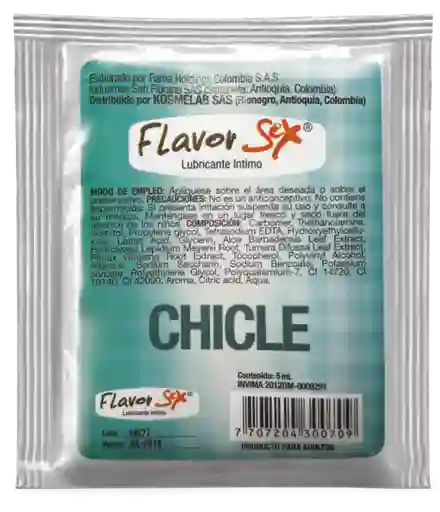 Lubricante Caliente En Sachet Chicle 1042