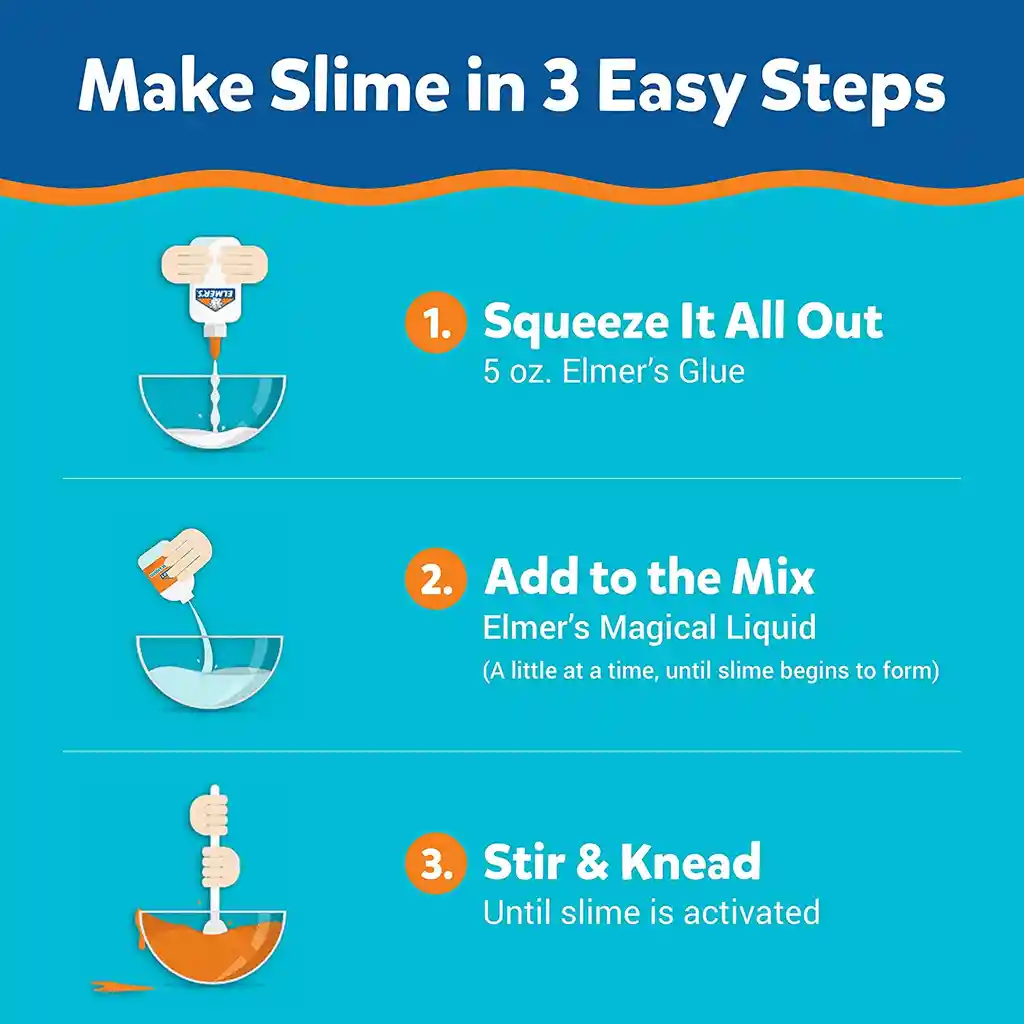 Kit Slime Collection Elmers 6 Unidades Lavable Pegamento