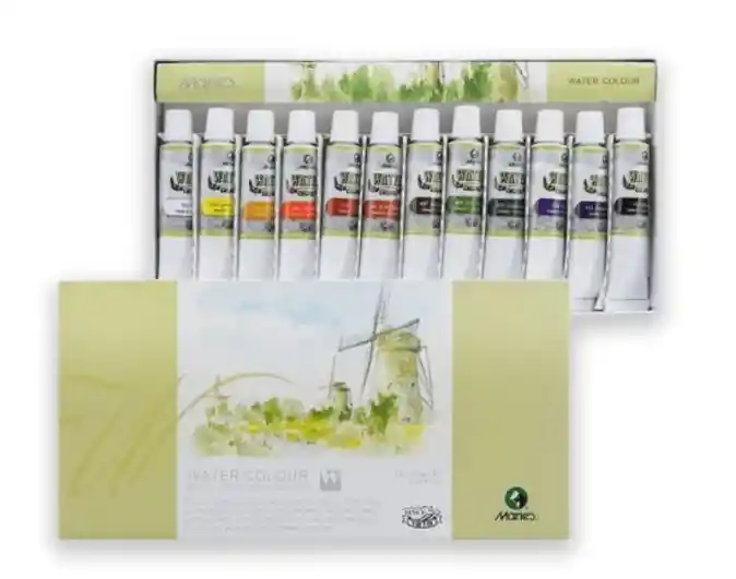 Pintura De Acuarela Marie´s Originales X 12unds Tubo De 12ml C/u Pinturas Acuarelas