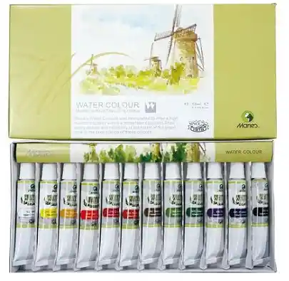 Pintura De Acuarela Marie´s Originales X 12unds Tubo De 12ml C/u Pinturas Acuarelas