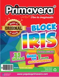 Primavera Block Iris Carta X35 Hojas