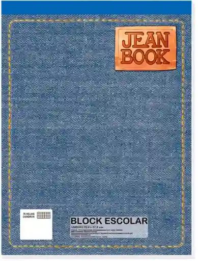 Block Cuadriculado Tamaño Carta X70 Hojas Jean Book